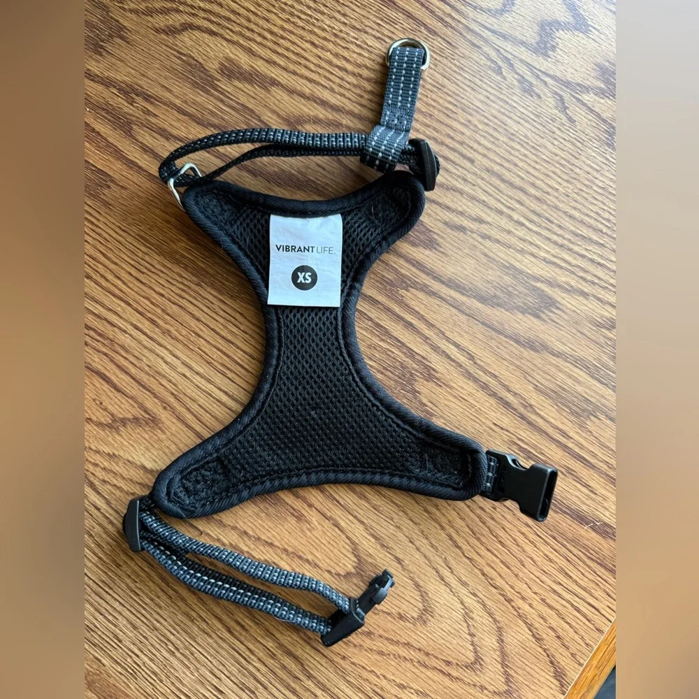 Black and Gray VL Dog Harness